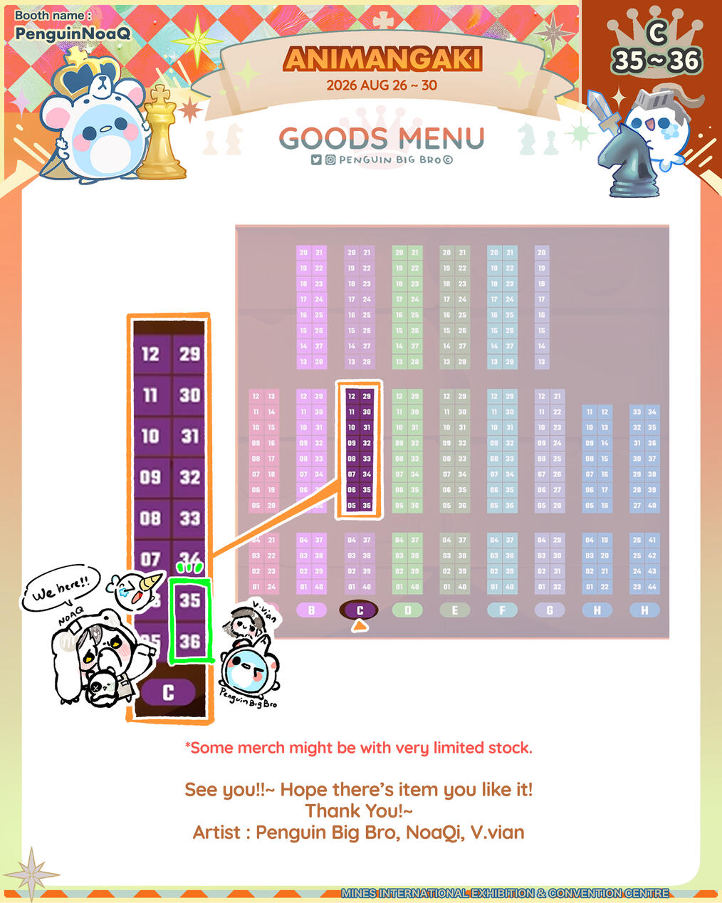 Animangaki 2026 Booth Map