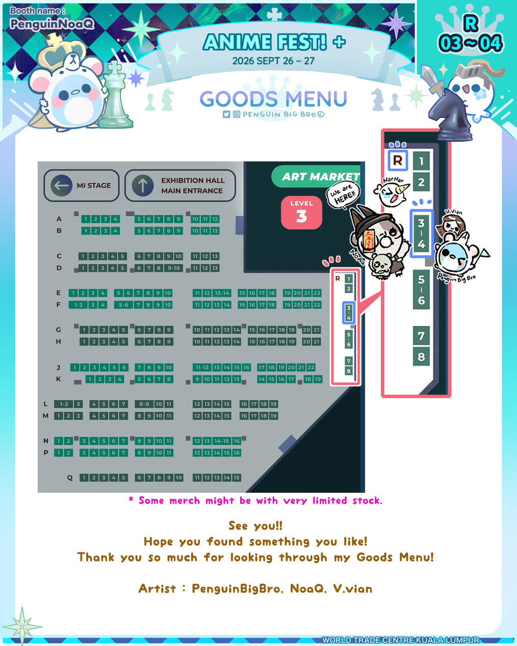 Anime Fest! Plus Sept 2026 Booth Map