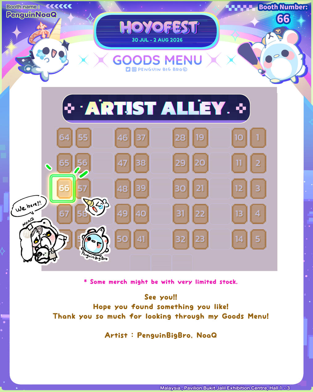 Nijigen Expo Booth Map
